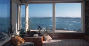 see through windows to the sea