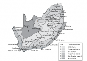 climatic zones of South Africa