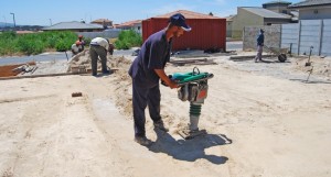 Foundation backfill is compacted